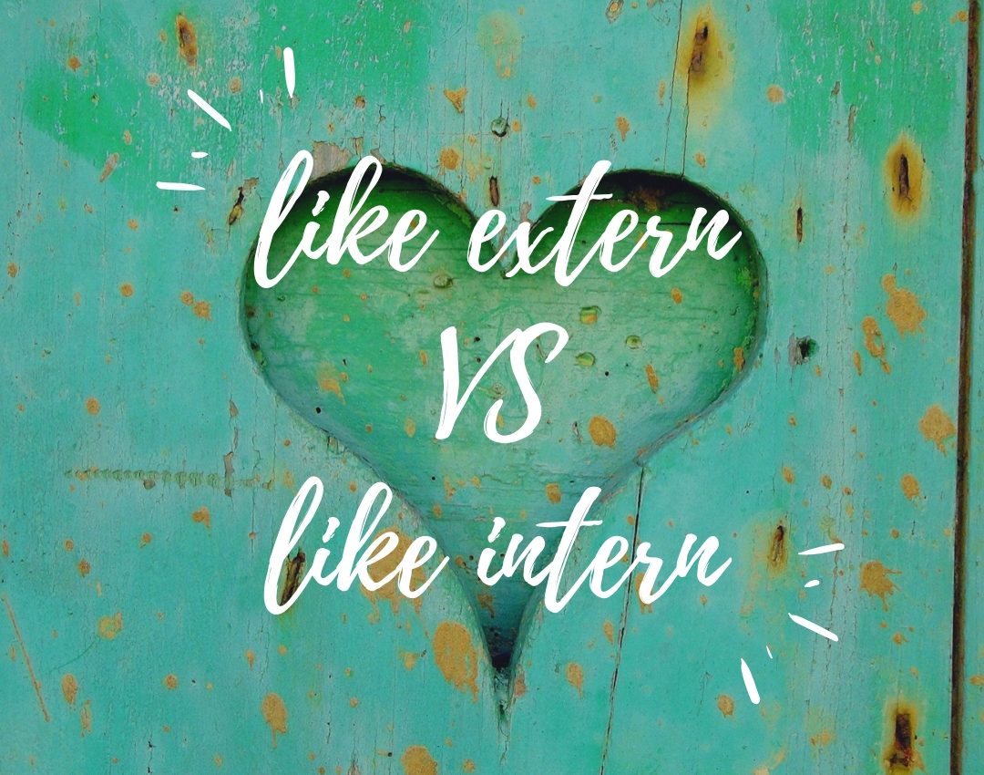 El «like» extern vs. El «like» intern